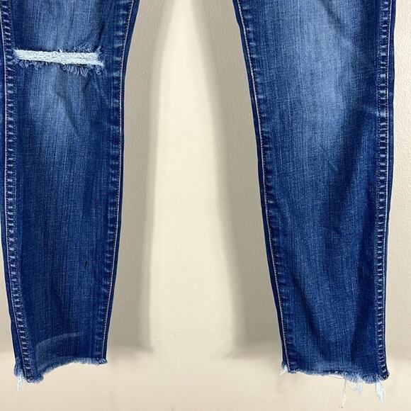 Madewell 10” High Riser Distressed Raw Hem Skinny Jeans - Picture 2 of 7